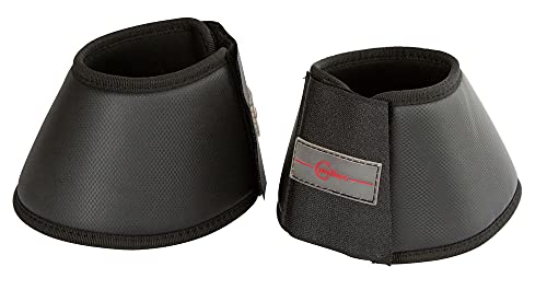Covalliero Campanas Protectores para Caballos XXFull – Absorción de Golpes, Cierre Doble y Máxima Protección en Caucho Sintético, Color Negro