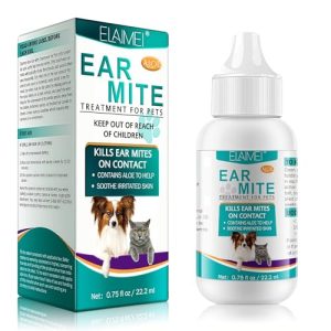 Aceite para Ácaros del Oído 22ml – Cuidado Suave y Limpieza Profunda para Oídos de Perros, Gatos y Mascotas Pequeñas