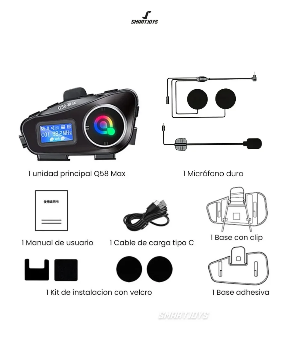 Combo intercomunicadores Q58 Max X2 Unidades - Imagen 7