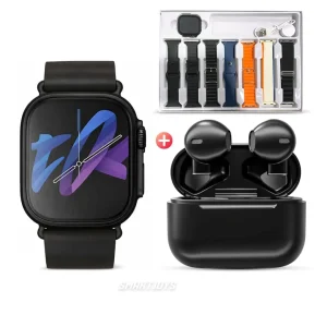 Combo Smartwatch T1000 Ultra 3 + Mini Audífonos Pro 5s