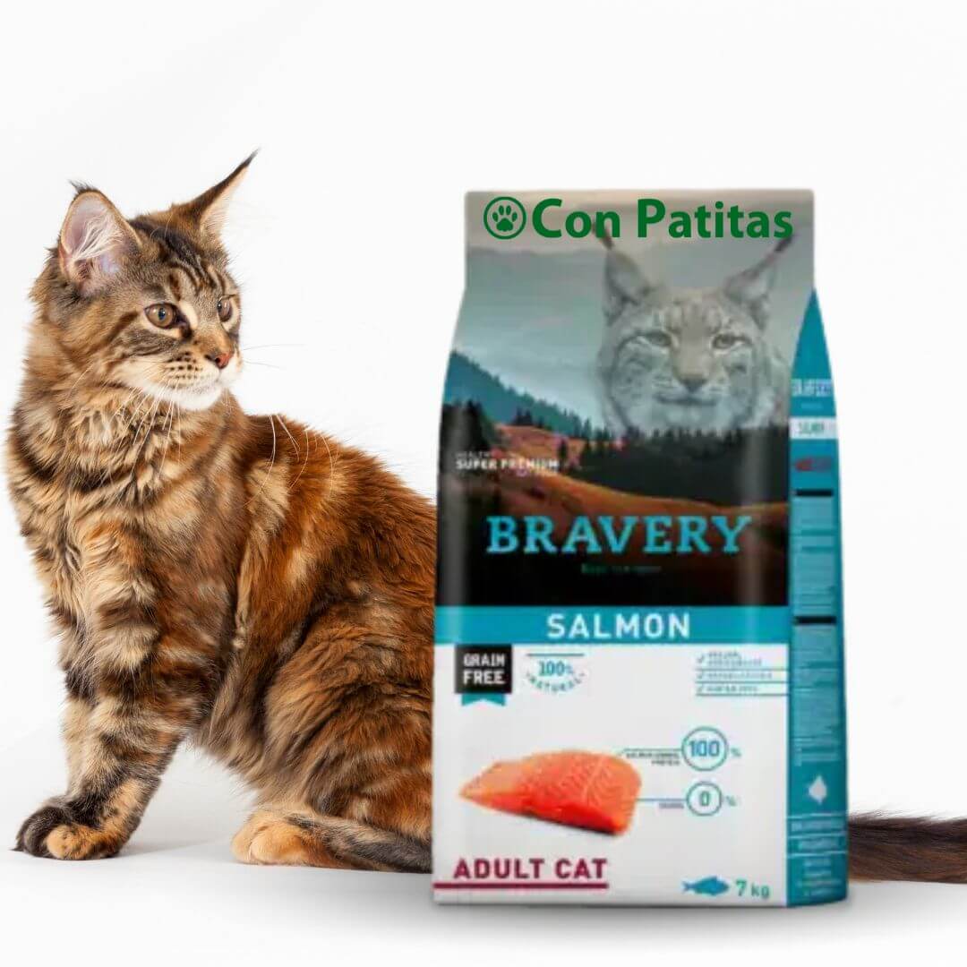 Bravery Gato Adulto Salmón Grain Free Super Premium Monoproteico - Imagen 2