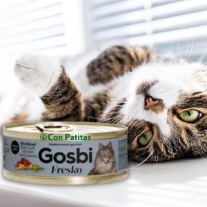 Gosbi Gato Fresko Esterilizado Ternera Pollo y Vegetales