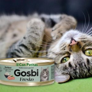 Gosbi Gato Fresko Esterilizado Pechuga de Pollo y Arroz