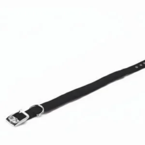Collar Nylon Acolchado Negro 15mm x 50cm