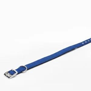 Collar Nylon Acolchado Azul 15mm x 45cm