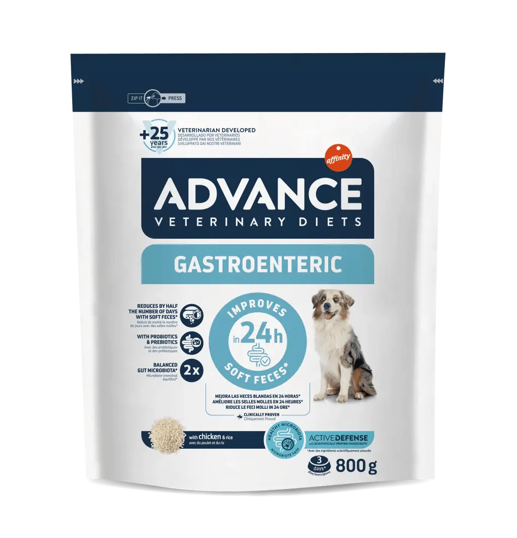 Advance Veterinary Diets Gastroenteric Pienso Dietético para Problemas Digestivos – 800 g