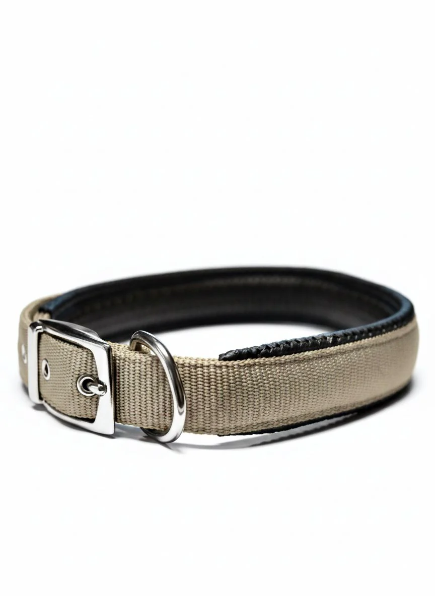 Collar Confort Nylon Acolchado Marrón y Negro - Imagen 2