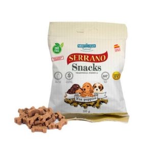 Mediterranean Natural Serrano Carne Golosinas para cachorros