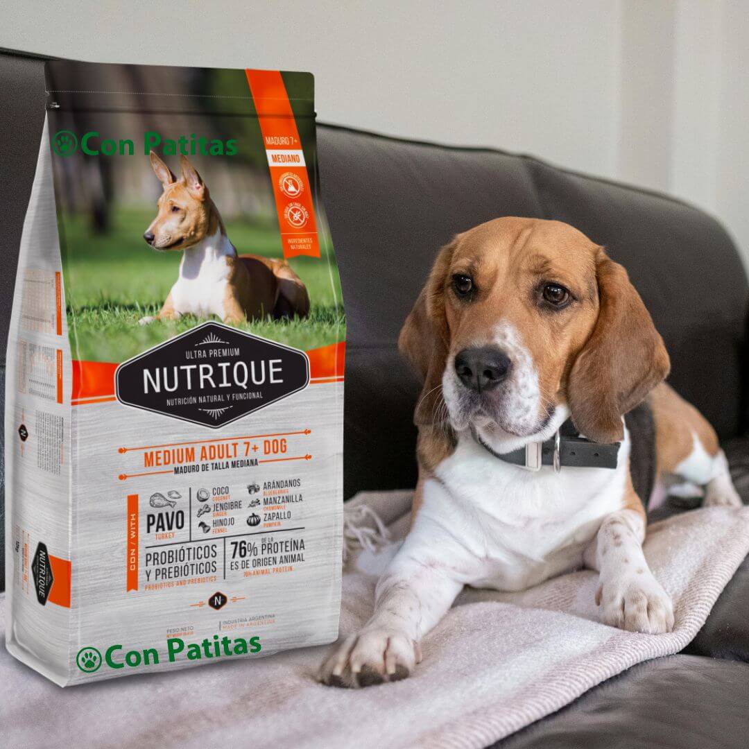 Nutrique Medium Adult 7+ Raza Mediana Senior Ultra Premium