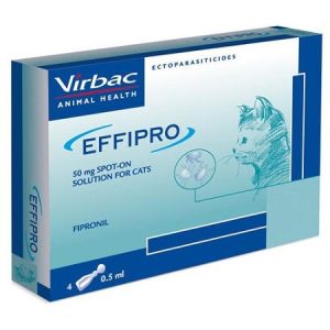 Virbac Effipro spot on gato 50mg 4 pipetas