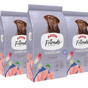 Arion Friends Sterilized Light Pienso para Perros Esterilizados y Control de Peso – 3 kg